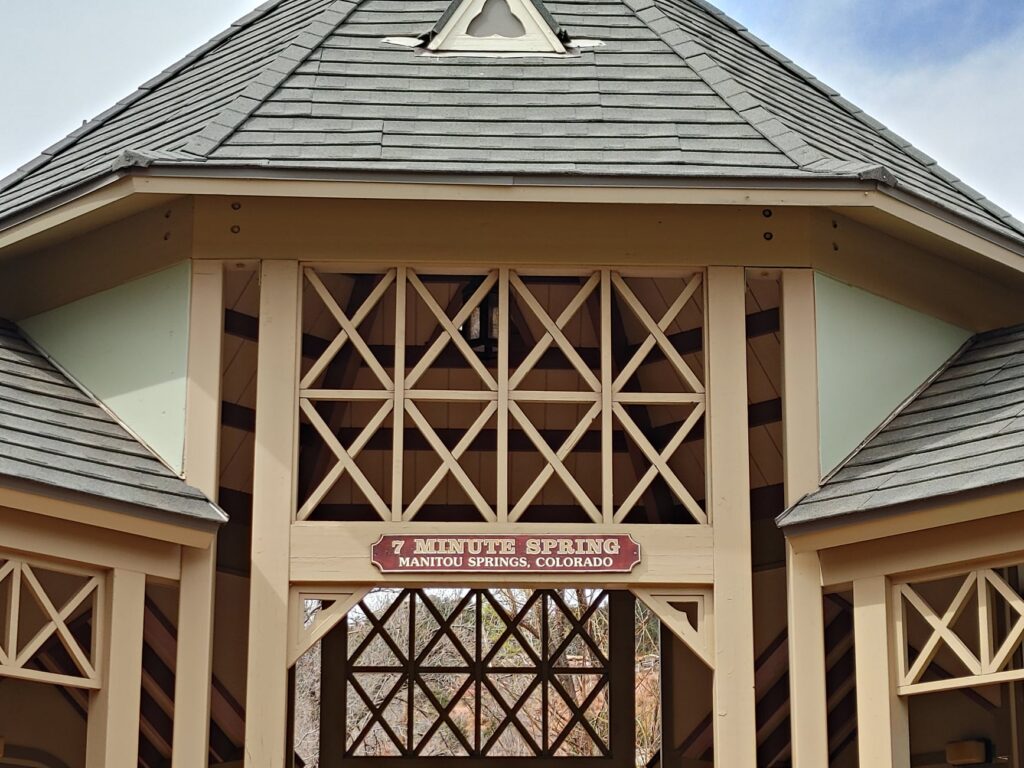 Seven Minute Spring pavilion in Manitou Springs Colorado